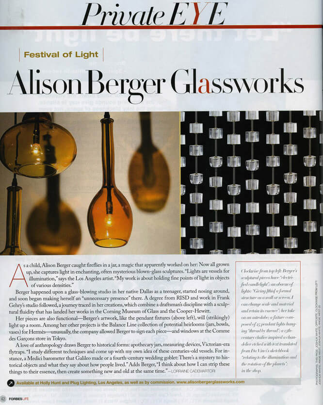 Forbes Life, March 2010