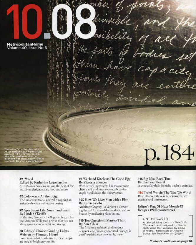 Metropolitan Home, September 2008