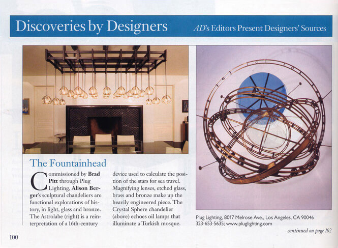 Architectural Digest, March 2006