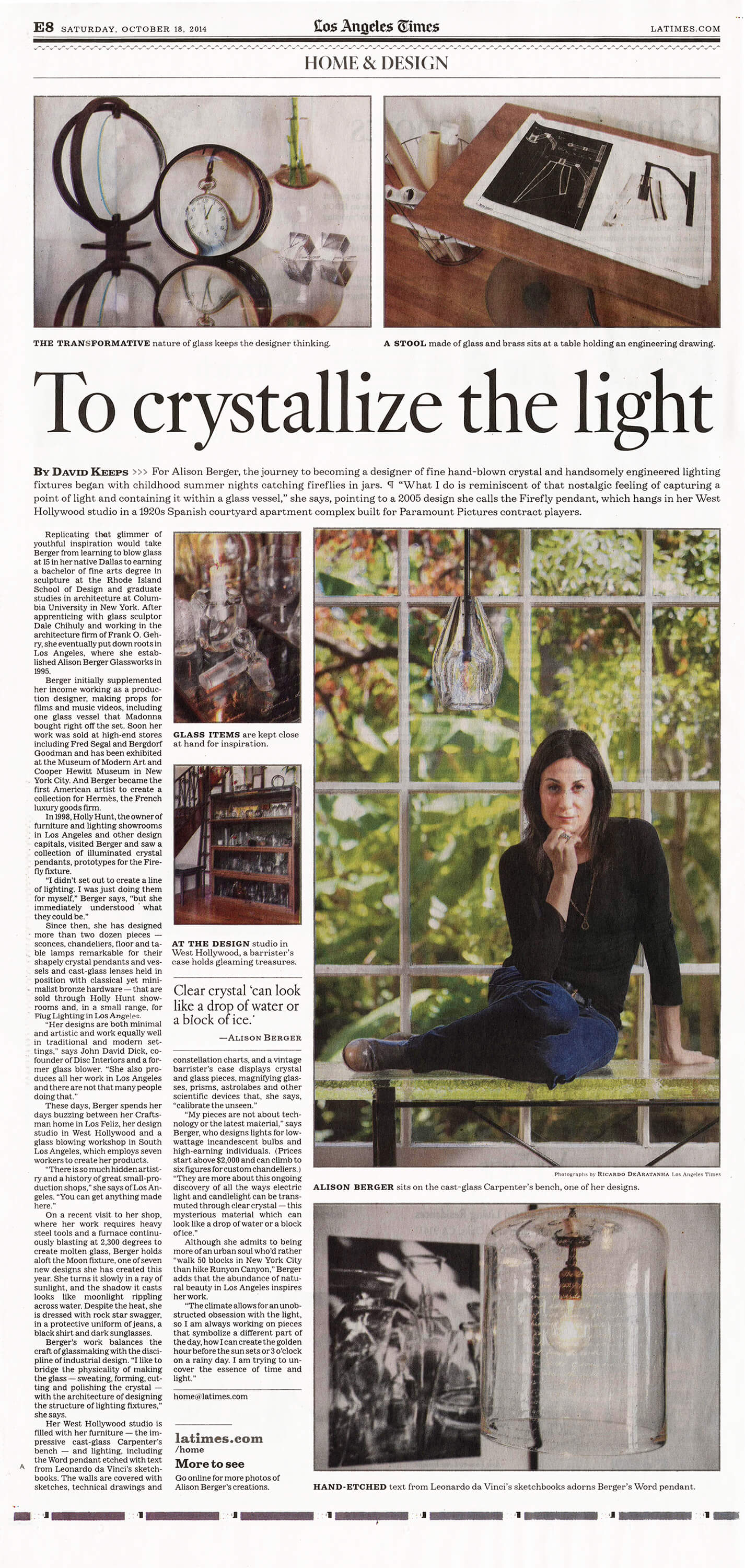 Los Angeles Times' Home & Garden, October 2014