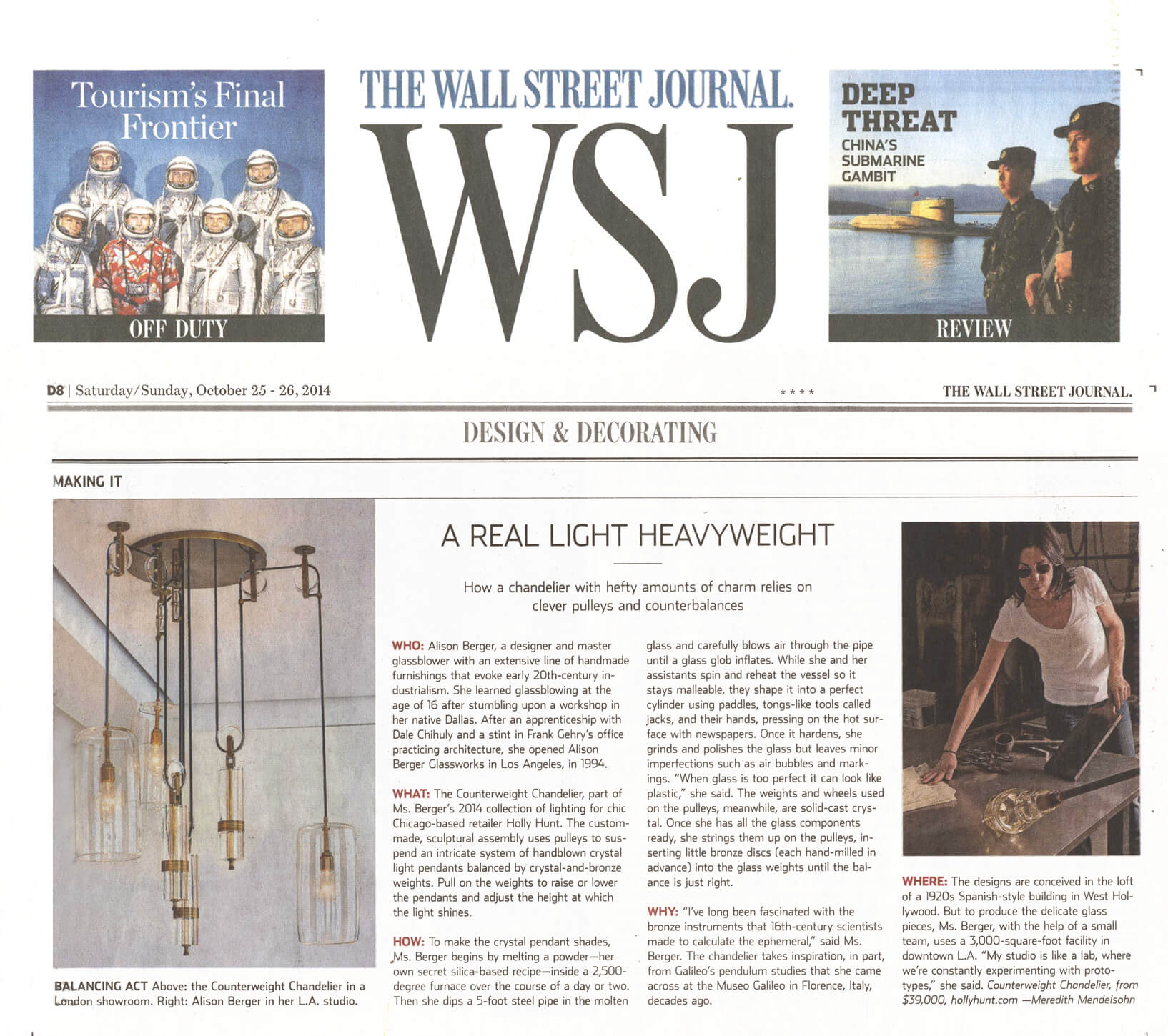 Wall Street Journal, October 2014