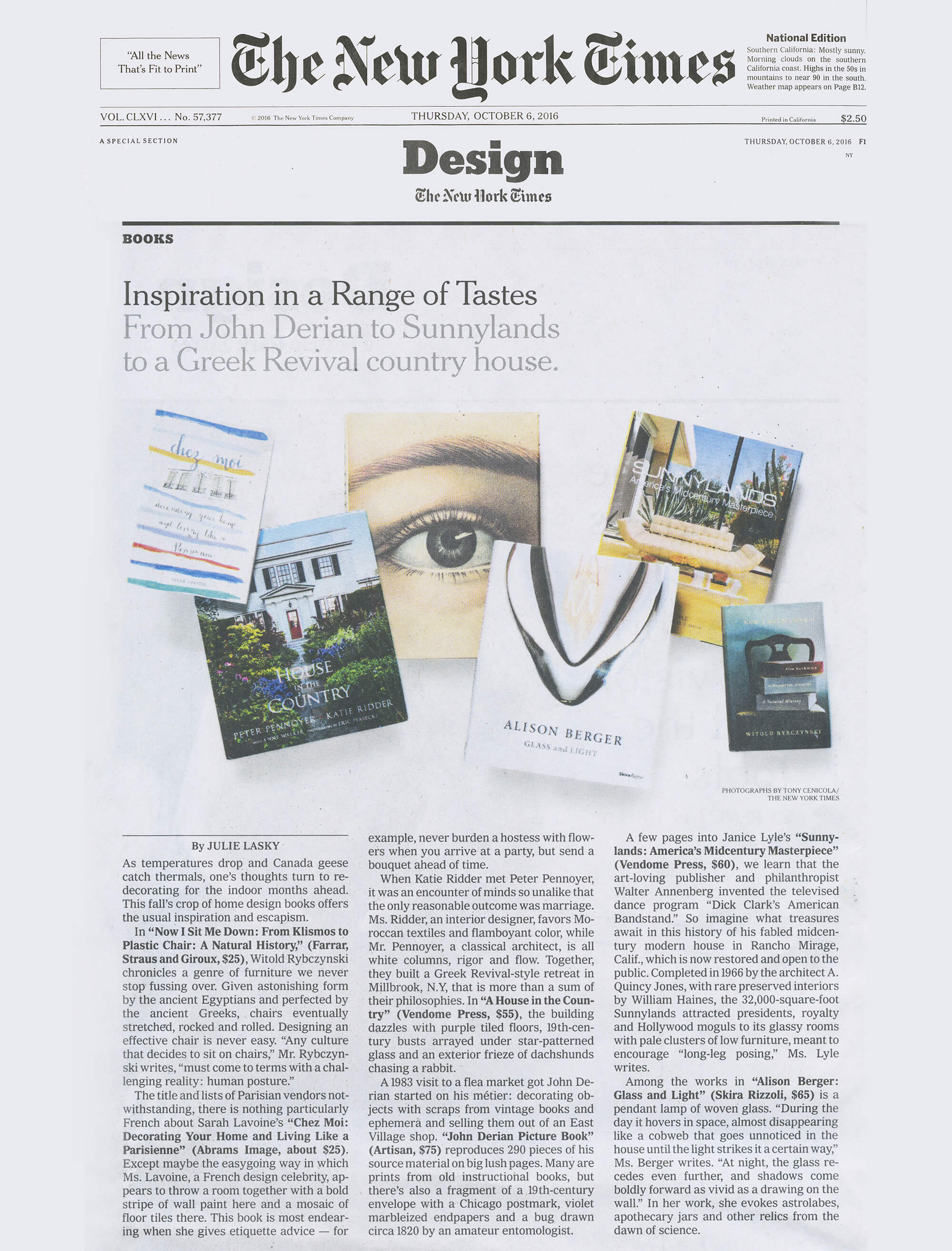 The New York Times, October 2016