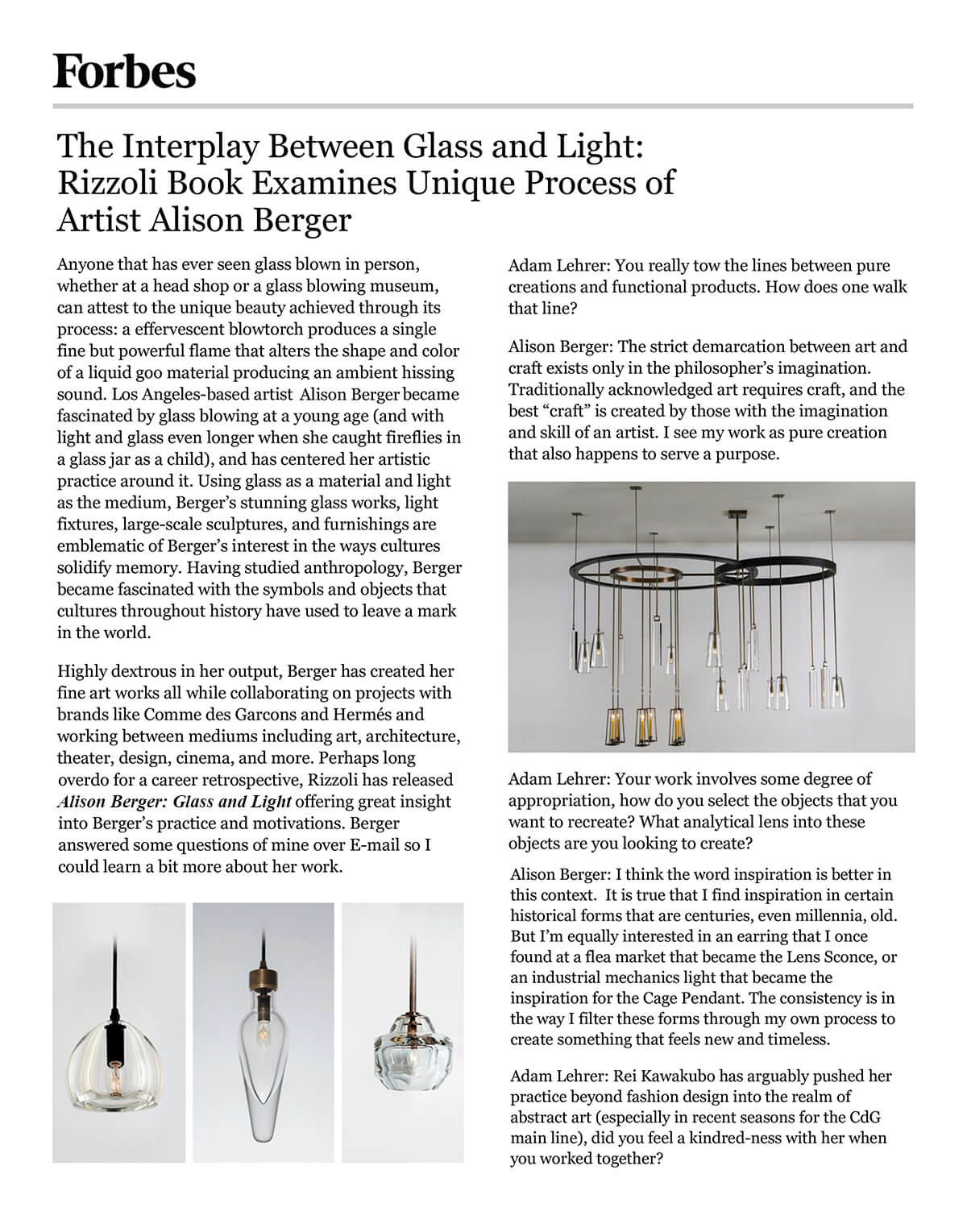 Forbes Online, October 2016